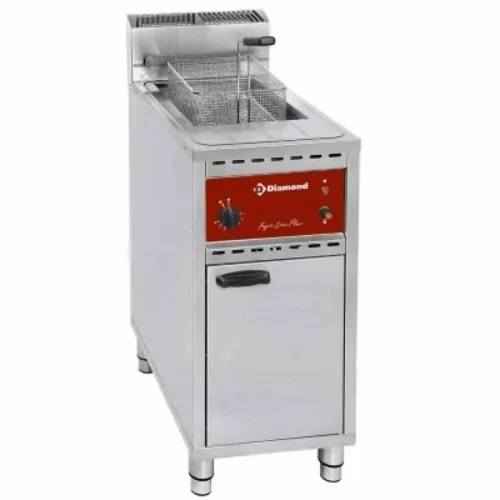 DIAMOND – Friteuse gaz, 1 cuve 16 litres, sur meuble