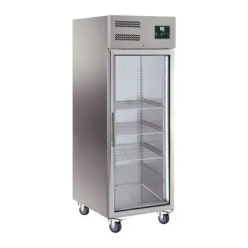 L2G – Armoire réfrigérée négative inox 1 porte vitrée 650 L