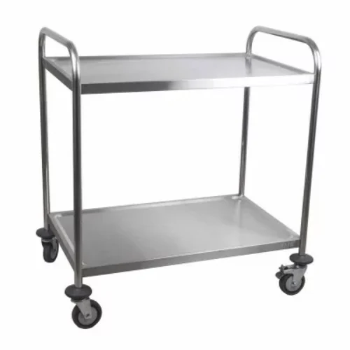 L2G – Chariot de desserte inox démontable 2 niveaux