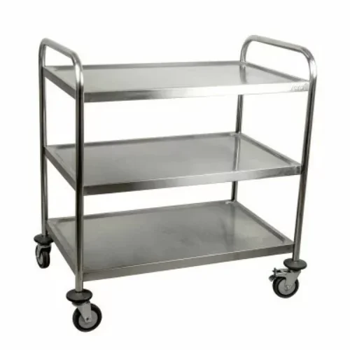 L2G – Chariot de desserte inox démontable 3 niveaux