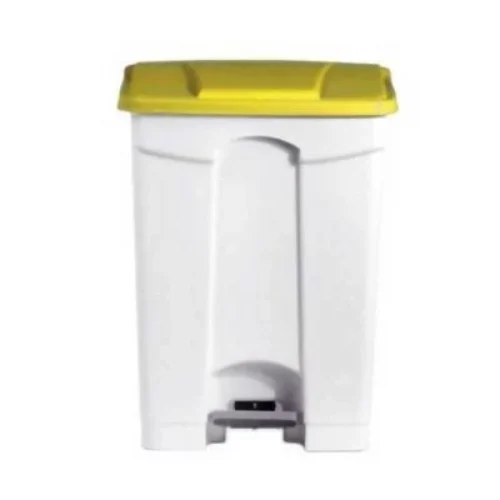 L2G – Poubelle plastique HACCP 90L couvercle jaune