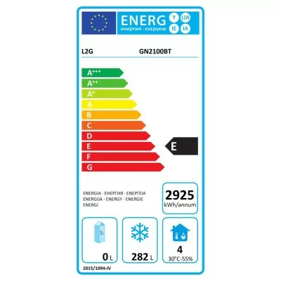 L2G - Table de congélation centrale 2 portes GN 1/1 inox, 282 L 2 l2g-table-de-congelation-centrale-2-portes-gn-1-1-inox-282-l