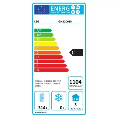 L2G - Table réfrigérée murale 2 portes GN 1/1, prof. 700 2 L2G - Table réfrigérée murale 2 portes GN 1/1, prof. 700