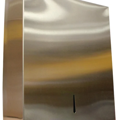 DISTRIBUTEUR INOX MURAL ESSUIE-MAINS PLIES EN COUCHE, FERMETURE A CLE