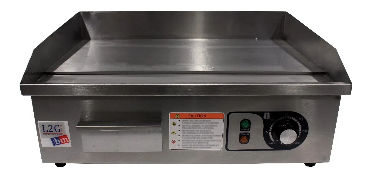 PLANCHA A SNACKER ELECTRIQUE 540MM DESSUS CHROME SURF.UTILE 540X300 MM 1 PLANCHA A SNACKER ELECTRIQUE 540MM DESSUS CHROME SURF.UTILE 540X300 MM