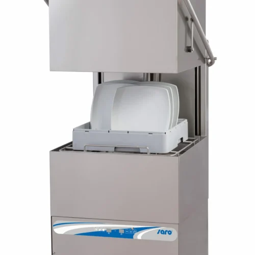 LAVE-VAISSELLE A CAPOT COMMANDES ELECTROMECANIQUES PANIER 500X500 MM, SANS POMPE DE VIDANGE, AVEC