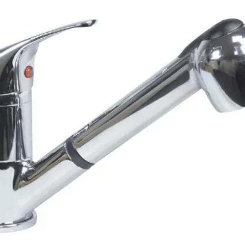 DOUCHETTE EXTRACTIBLE, LEVIER COURT, FLEXIBLE 1300 MM