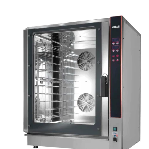 FOUR ELECTRIQUE MIXTE 10 NIV. GN1/1 OU 600X400 MM VENTILATION LATERALE, INJECTION D’EAU,PROGRAMMABLE