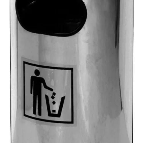 CORBEILLE A DECHETS , CENDRIER INOX