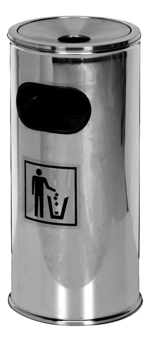 CORBEILLE A DECHETS , CENDRIER INOX 1 CORBEILLE A DECHETS , CENDRIER INOX