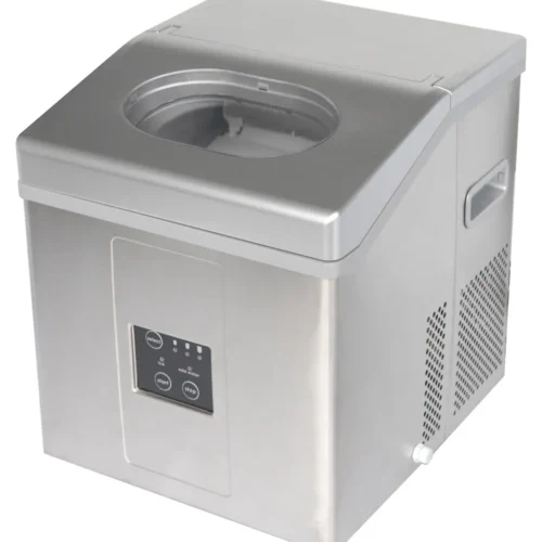 MACHINE A GLACONS CREUX RONDS CARROSSERIE INOX CAP.15KG/24H, RESERVE 2 KG, GAZ R600A